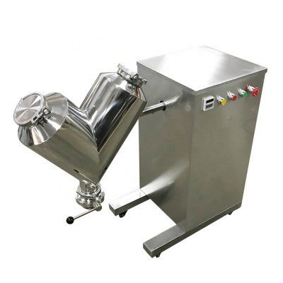 Industrial Pharmaceutical V Type Small  Stainless Steel Dry Food Powder Mixer Blender Machine